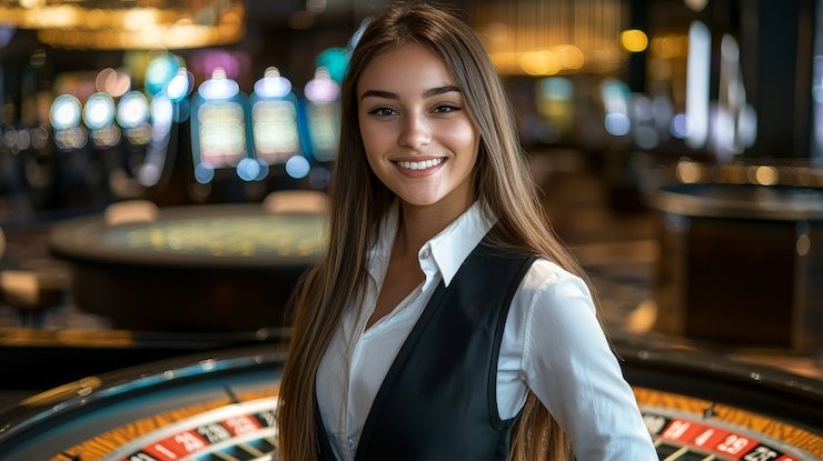 Texas Hold'em Bonus live table on wwtoto2 slot showing dealer hand, community cards, and betting positions